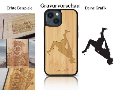 INDIVIDUELL iPhone 14 Bambus-Kunststoff